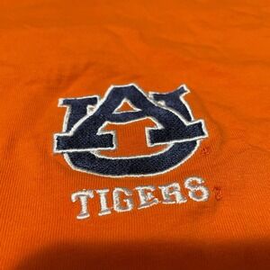 Auburn Tigers Franchise Club Men's 3XL Orange Henley T-Shirt Side Zipper